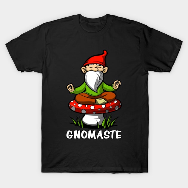 Gnomaste Yoga Gnome T-Shirt by underheaven